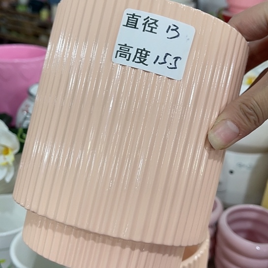 多肉绿植陶瓷花盆9.9包邮，有孔