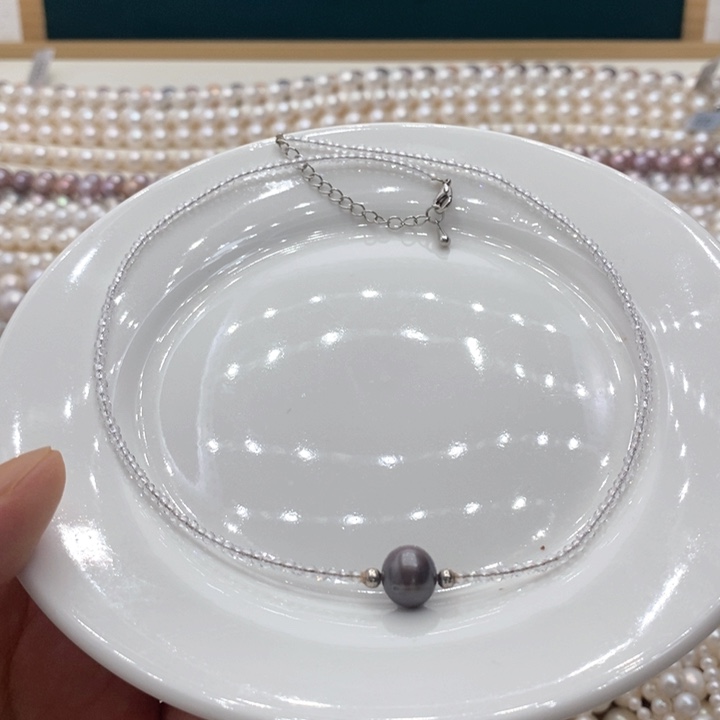 【闪购商品】颈饰合金淡水珍珠