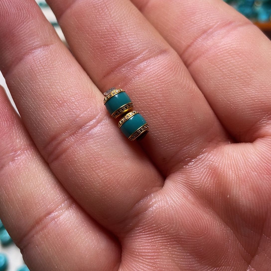 绿松石配饰6 18K金镶嵌