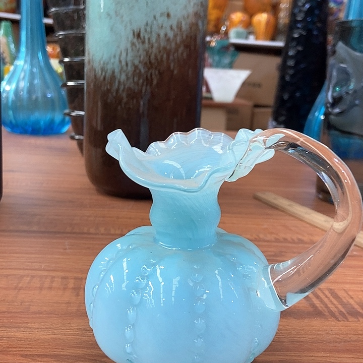 琉璃琉璃花瓶高14口3