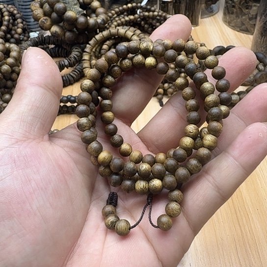 沉香碎屑沉香多圈圆珠06-11.8克