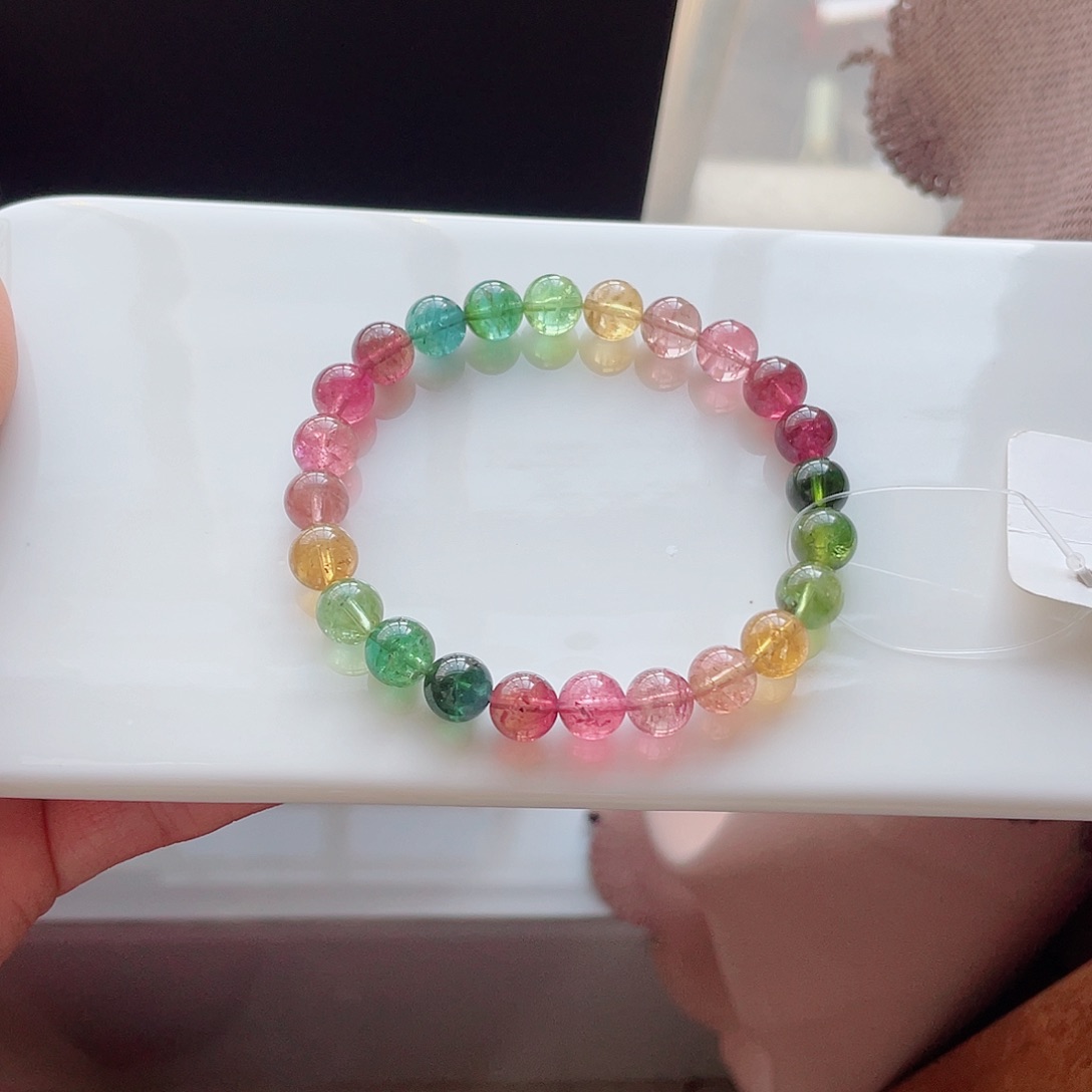 未镶嵌手链碧玺8mm左右