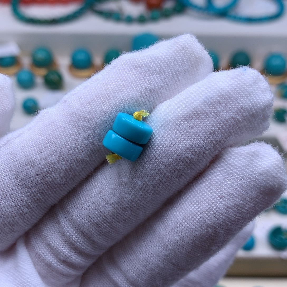 绿松石未镶嵌绿松石配饰夏**初