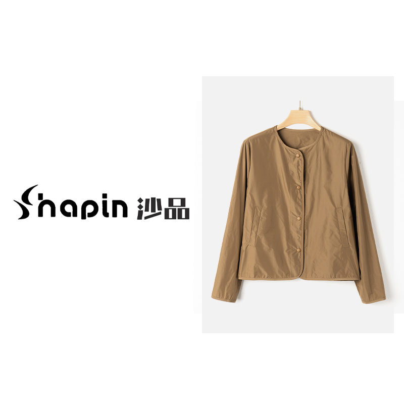 2025春季新款时尚休闲宽松圆领外套上衣女FMD241819