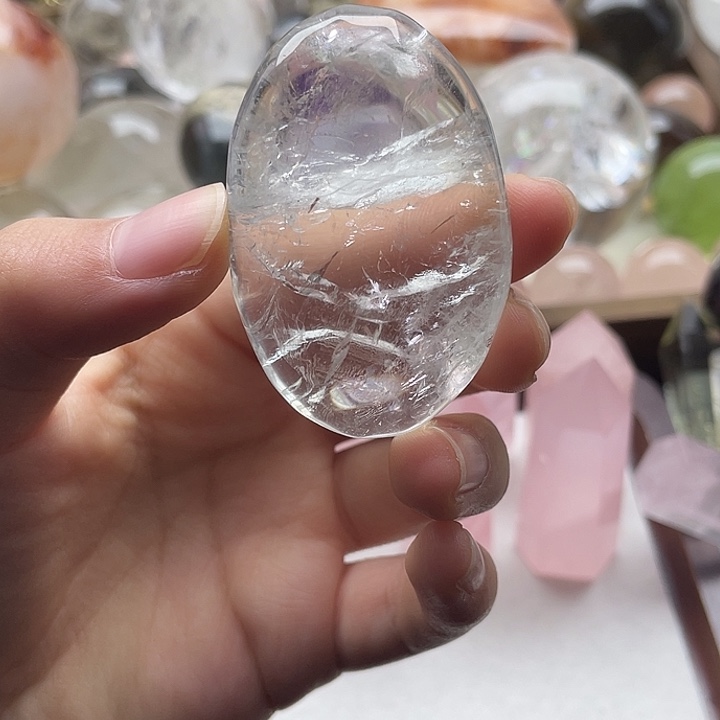 水晶摆件银S925镶嵌1011
