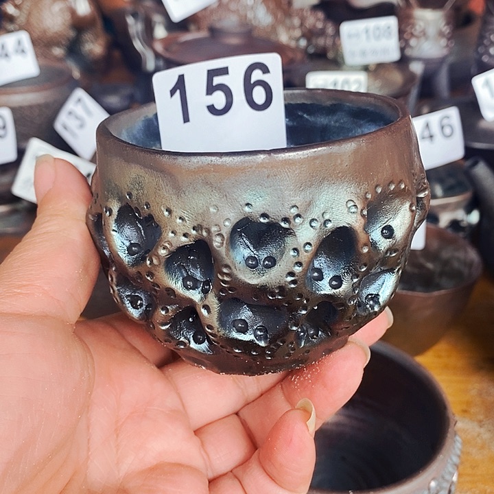 紫砂茶杯柴烧纯手工156
