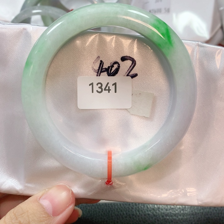 翡翠手镯未镶嵌天然翡翠手镯57.7