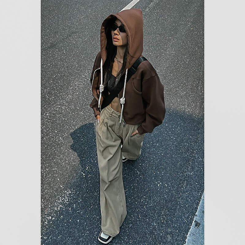 【摩登主义】时尚舒适挺阔百搭对称西装袖设计感防风皮衣外套