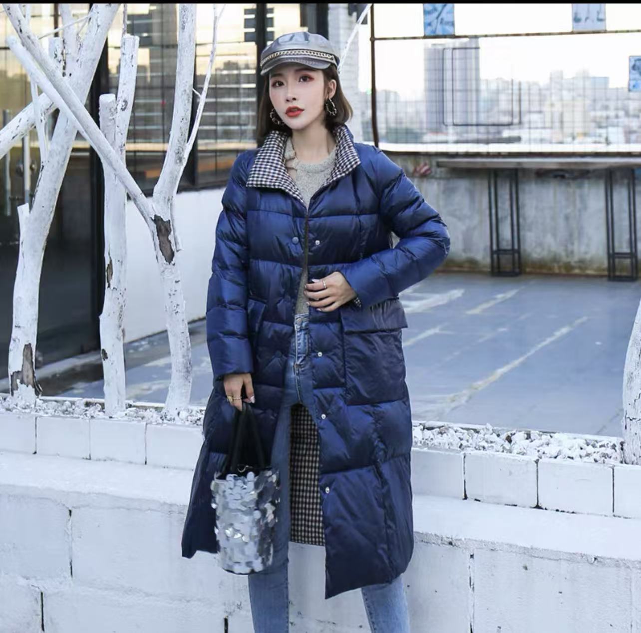 【羽绒服】索尼尔保羅冬季保暖加绒加厚款羽绒外套女装12404[YYJ]