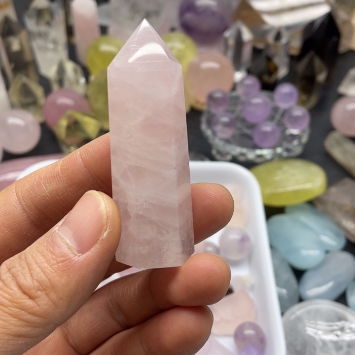 水晶5未镶嵌粉水晶