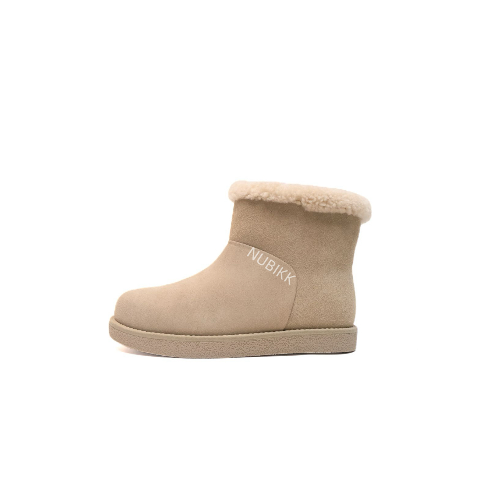 （岁末孤品，不退不换）NUBIKK 平底勃肯圆头休闲时尚中筒雪地靴
