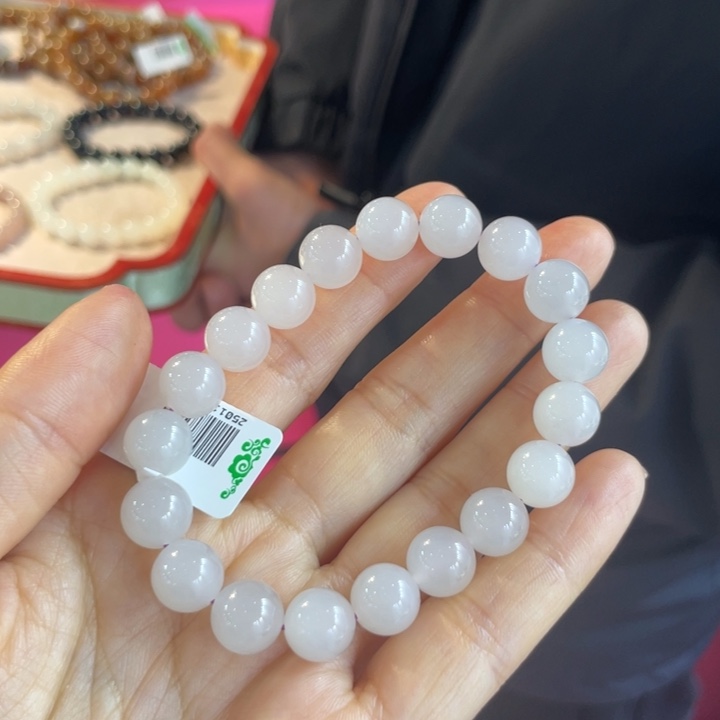 和田玉未镶嵌手串卡10