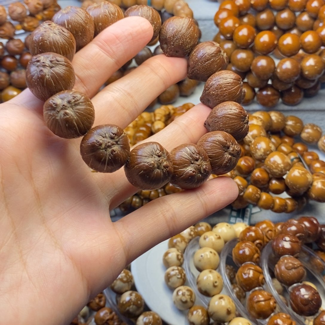 紫金鼠手串18纯圆原籽加菲