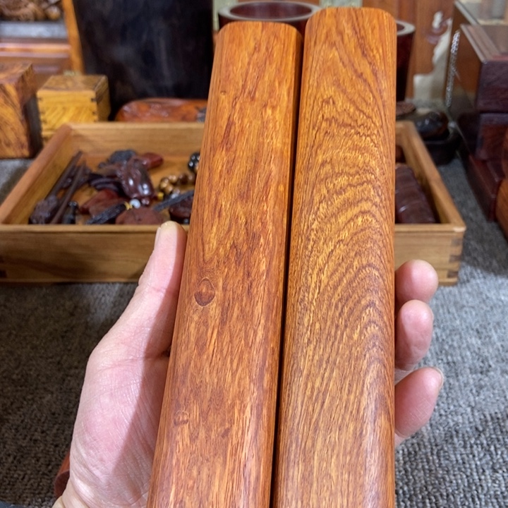 贡木用****1缅甸花梨镇尺一对