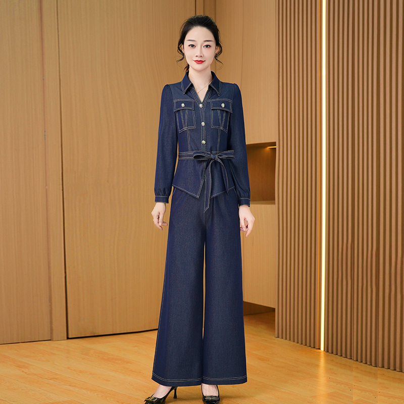 【上衣+裤子】优雅新款气质时尚休闲收腰显瘦套裤24252-XB