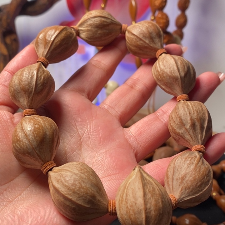 橄榄核手串/手链2.3原皮四花