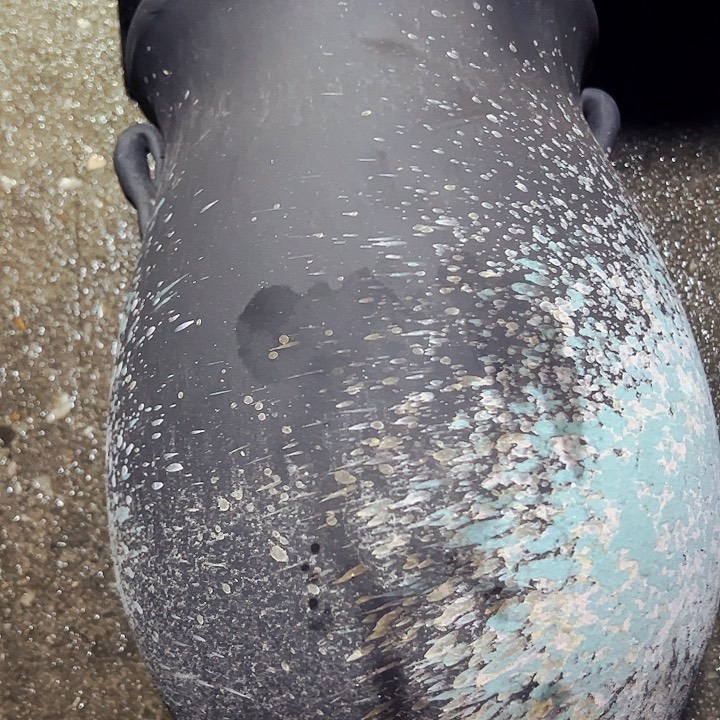 紫砂花盆高约33口约21