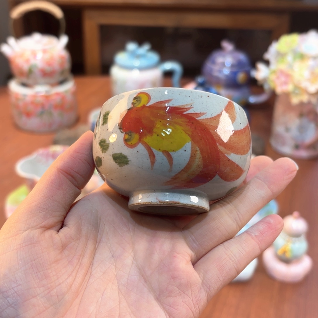 景德镇手绘高温釉下彩陶瓷茶具