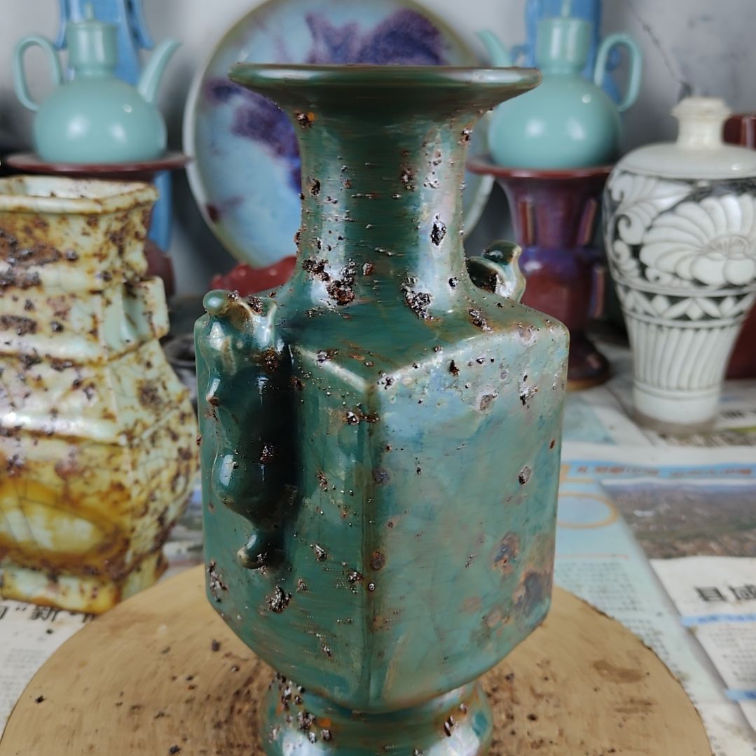 瓷片自选器型官窑生锈瓷