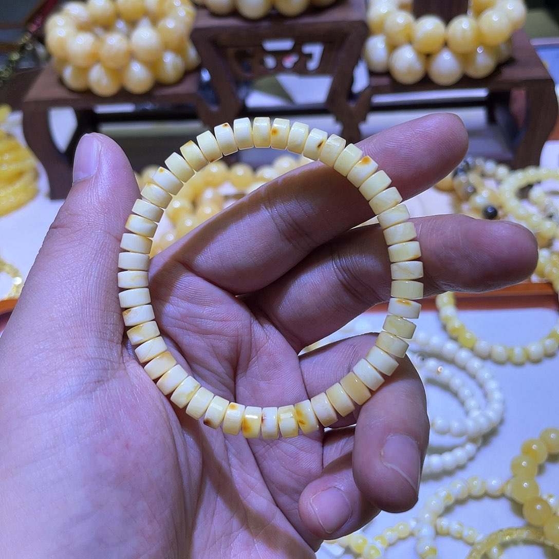 蜜蜡手串未镶嵌6mmmmmmmm