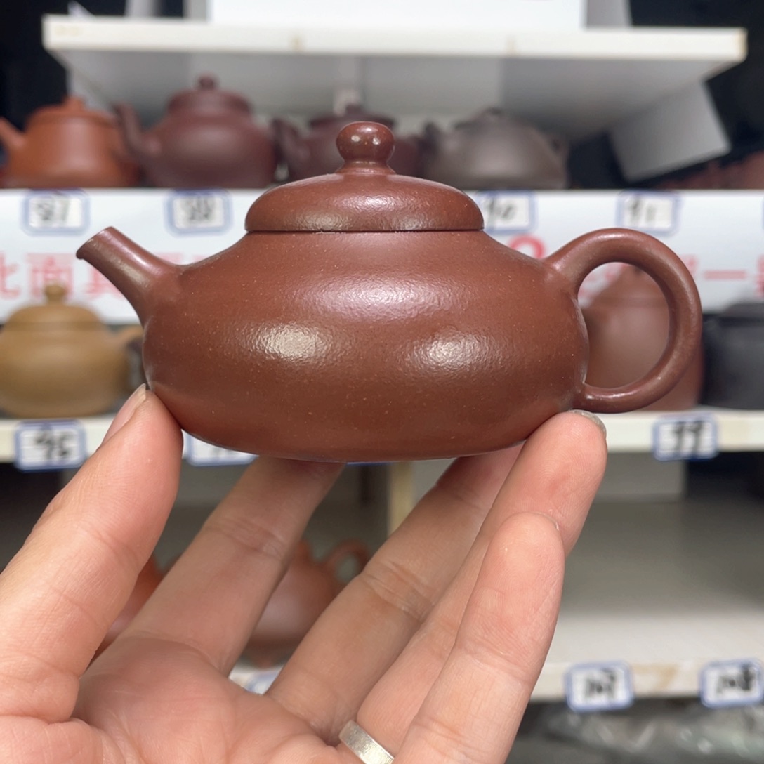 紫砂茶壶紫泥全手工130毫升