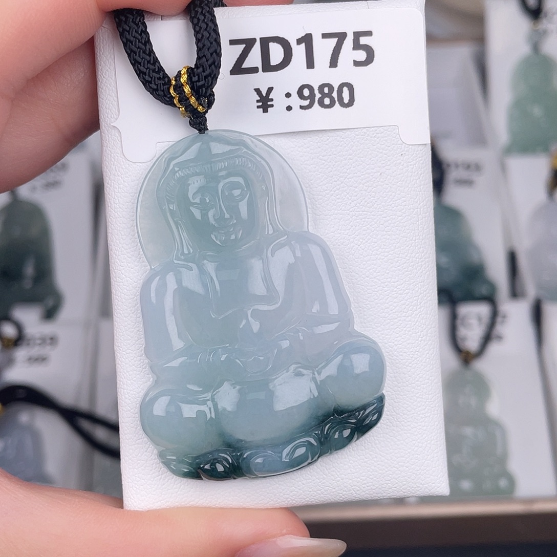 翡翠未镶嵌颈饰zd175