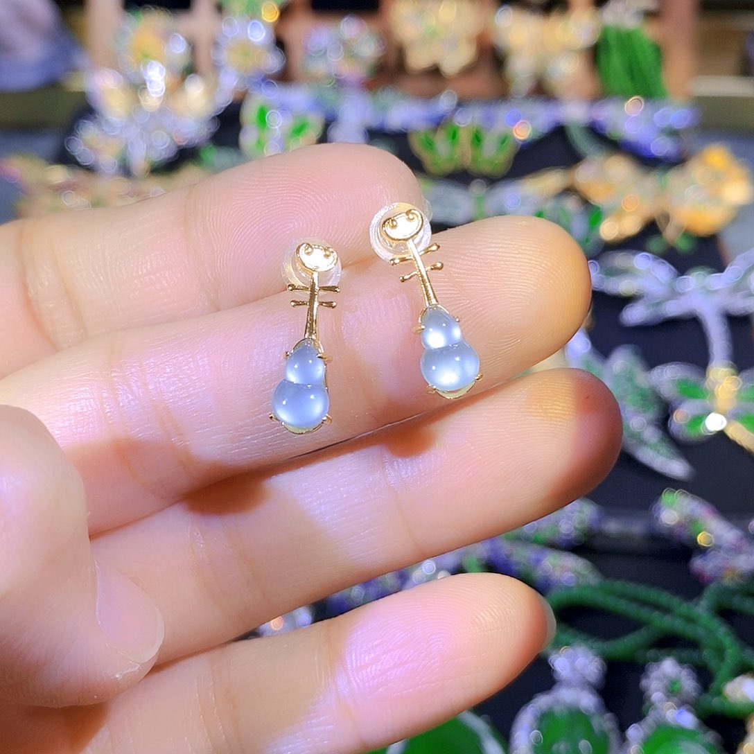 吊坠(不含链)银S925镶嵌翡翠