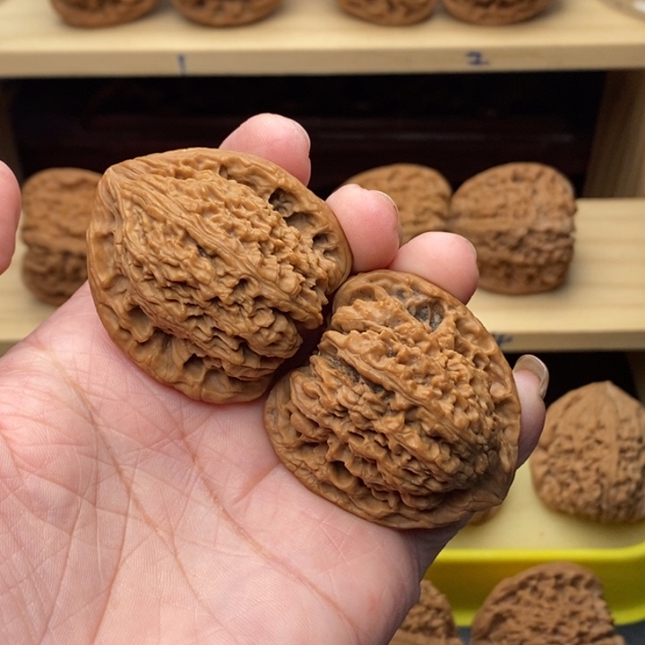 吊坠文玩核桃L***D三角拉丝老将炮40尺