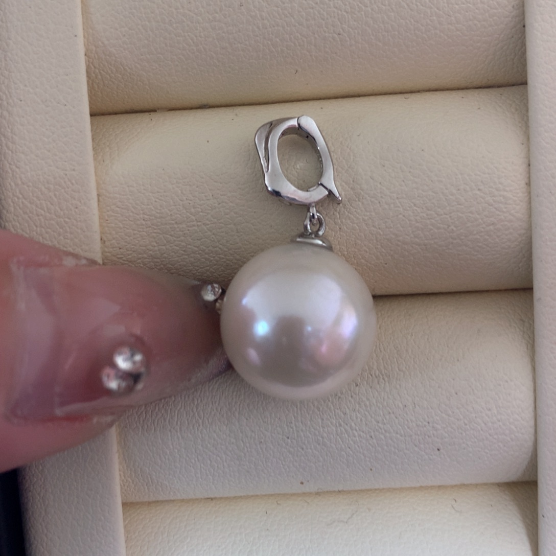 淡水珍珠颈饰银S925镶嵌