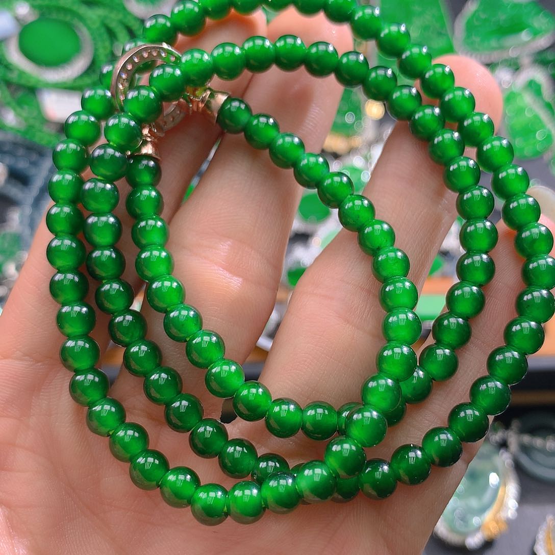 未镶嵌翡翠手链默**生翡翠6.0