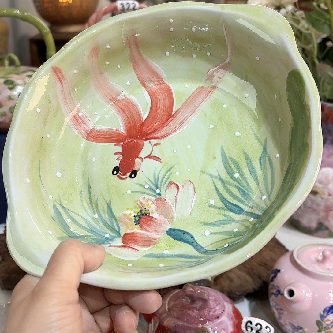 景德镇手绘高温釉下彩陶瓷茶具