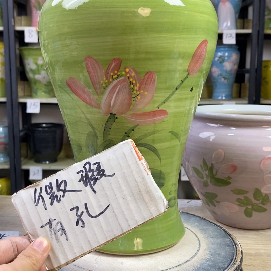 景德镇手工手绘陶瓷花盆