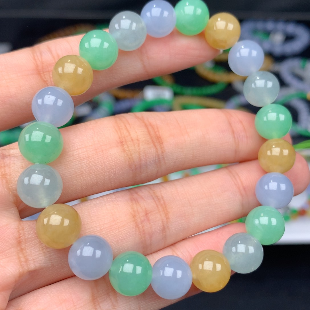 翡翠手链未镶嵌卡