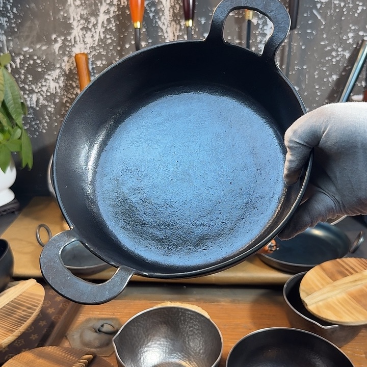 双****清风铁铺手工煎锅