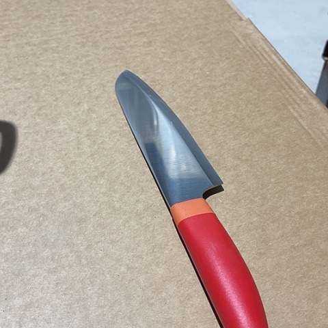 微瑕，不锈钢slr多用刀，红