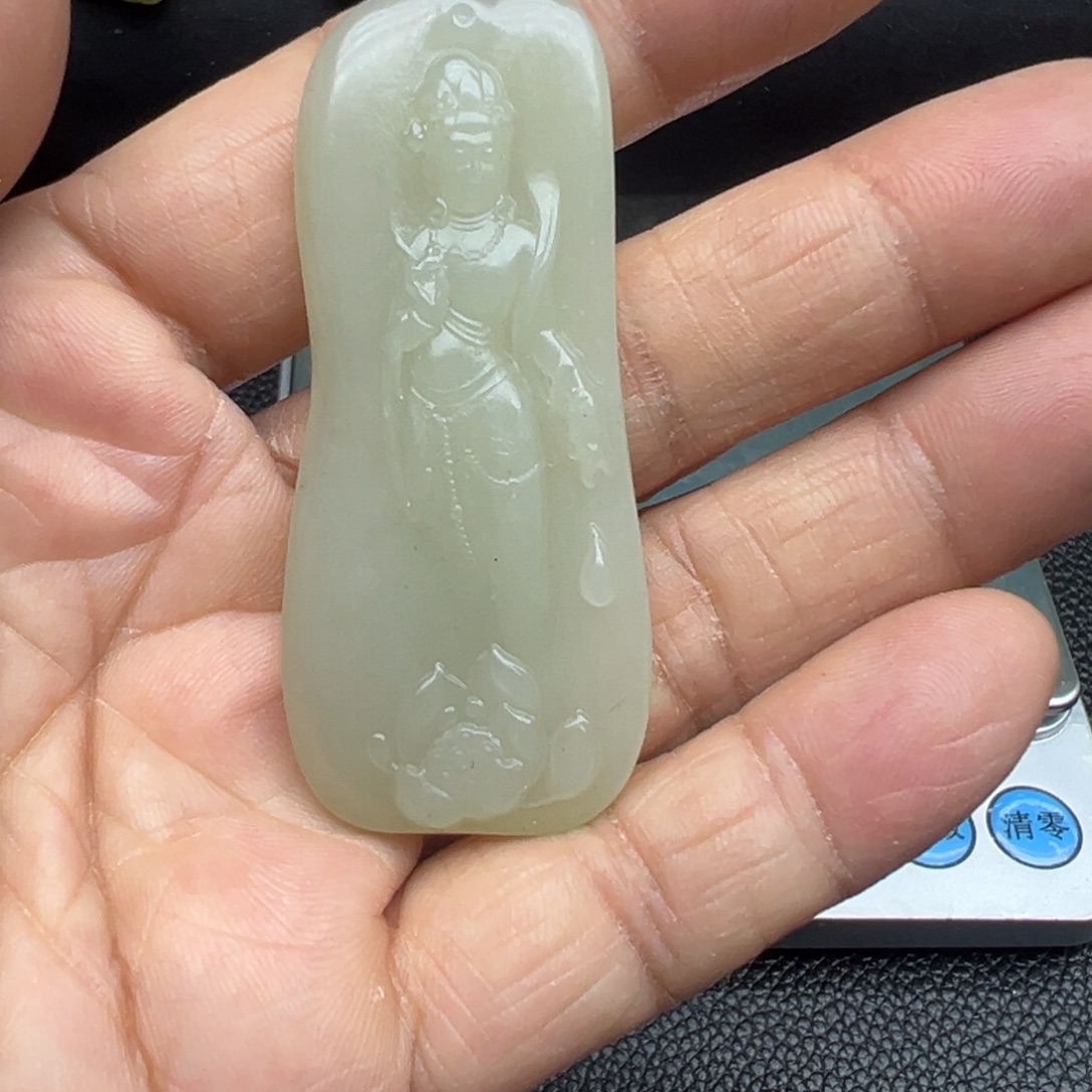 和田玉（糖玉）未镶嵌吊坠(不含链)