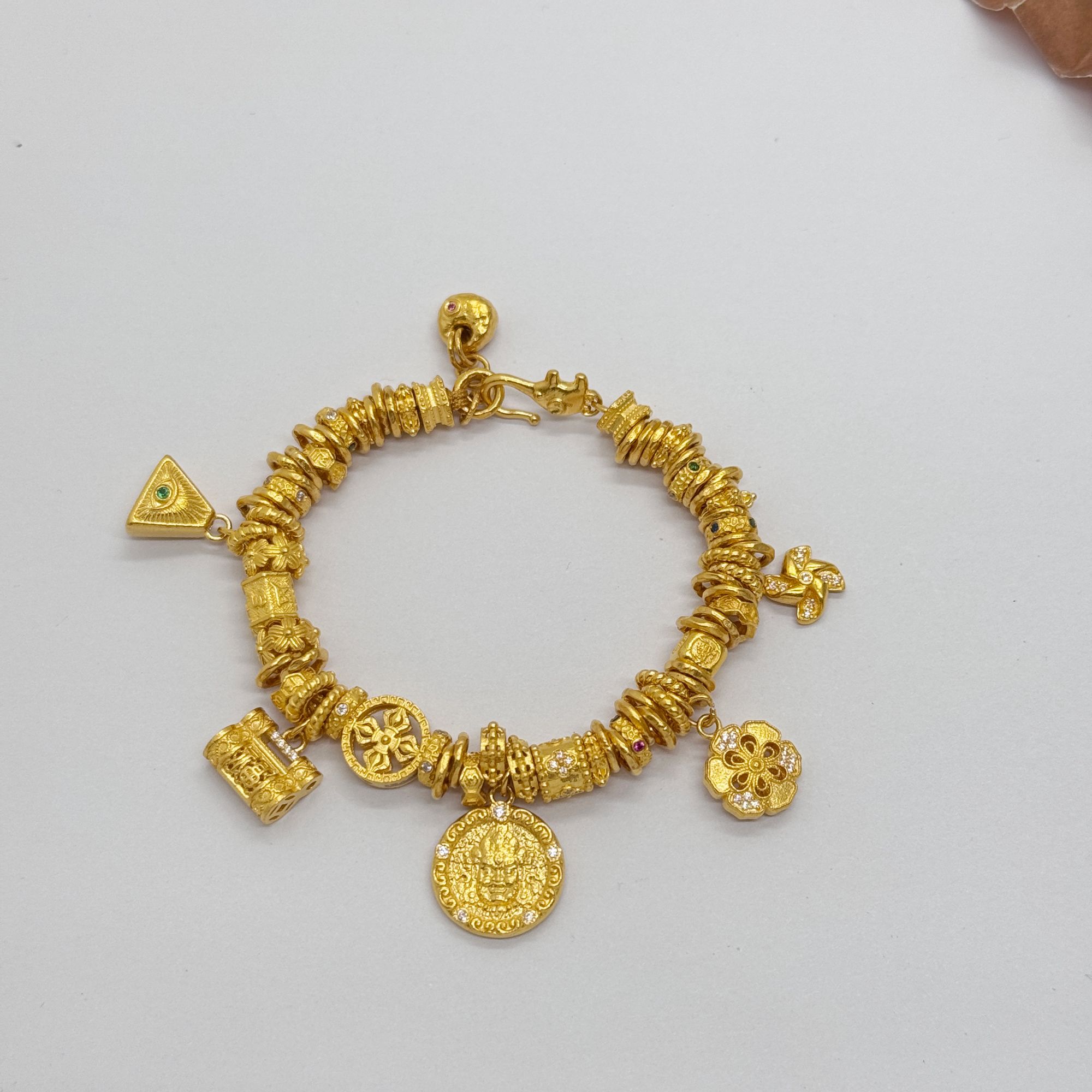 足金999手工盘缠 黄财 卡6 14CM 48.85