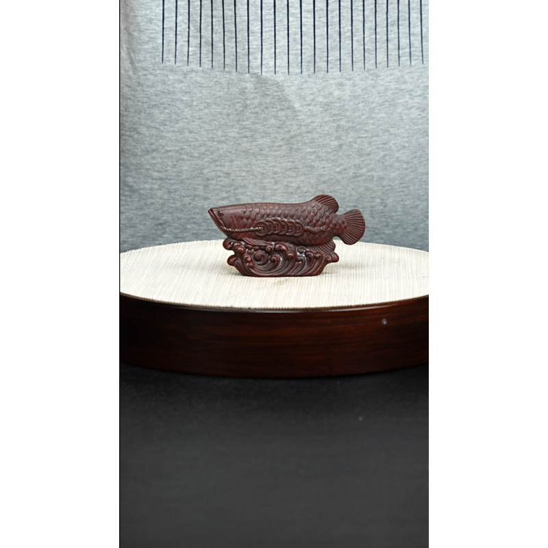 宜兴紫砂金龙鱼茶宠