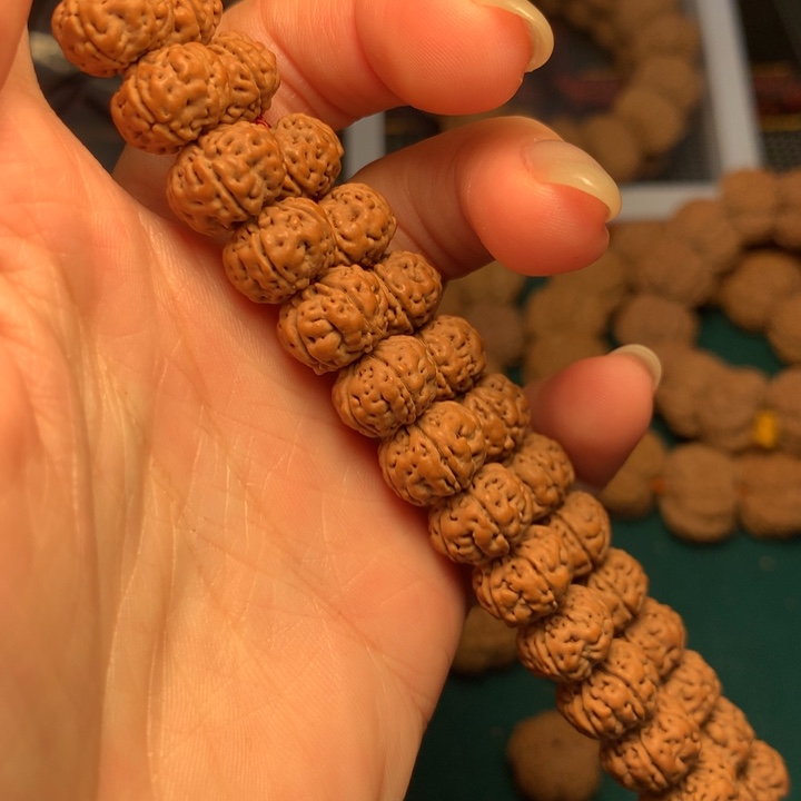 金刚菩提手串阿*11尺寸老树王双圈精挑