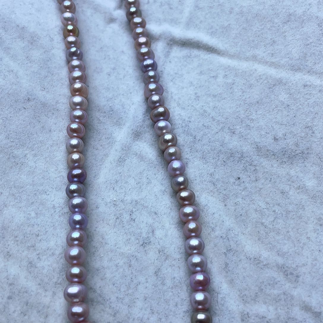 淡水珍珠颈饰银S925镶嵌