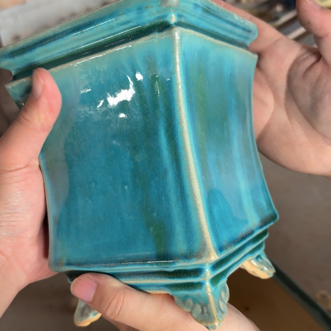 一风堂石湾花盆内口10深15