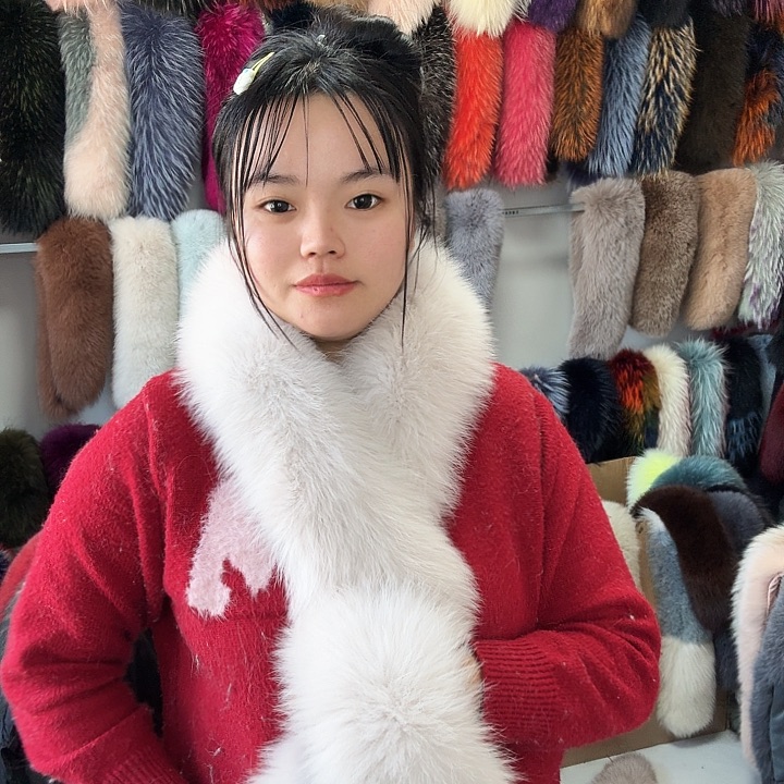 *****硅胶真皮真毛奶茶色袖口31周长