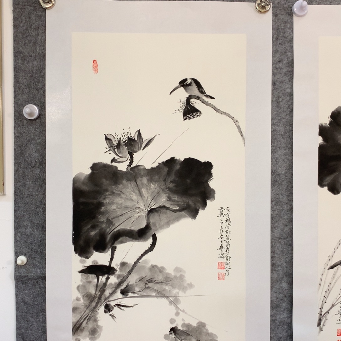 国画花鸟作品写意