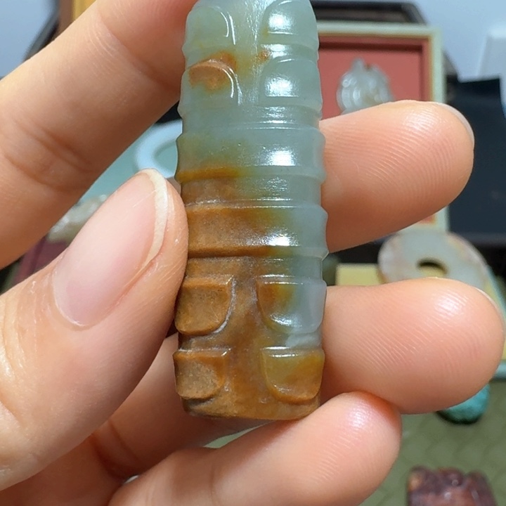 藏***真颈饰未镶嵌和田玉