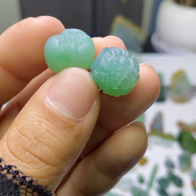 【闪购商品】定制翡翠未镶嵌竹****)珠子