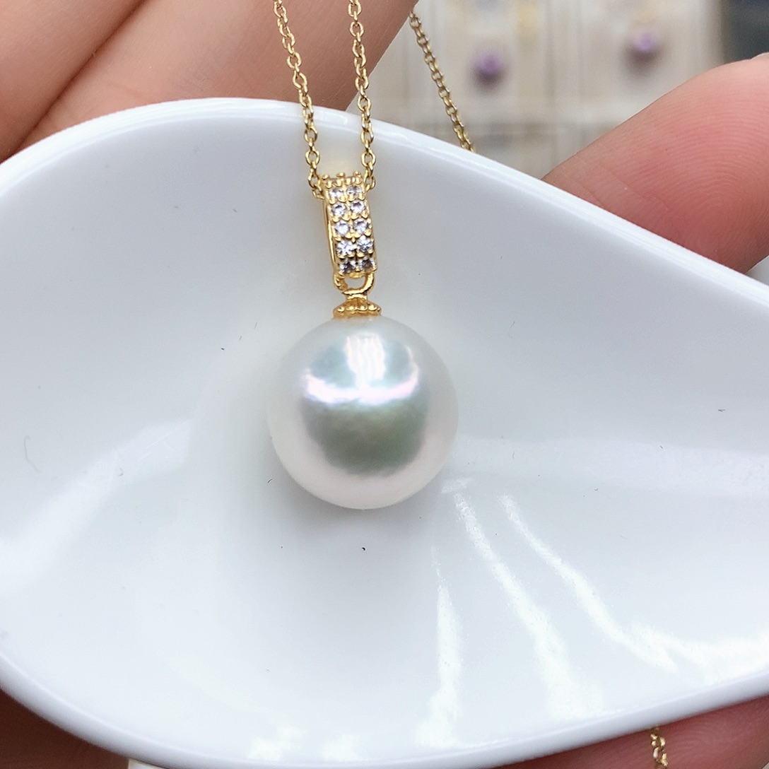 淡水珍珠颈饰合金