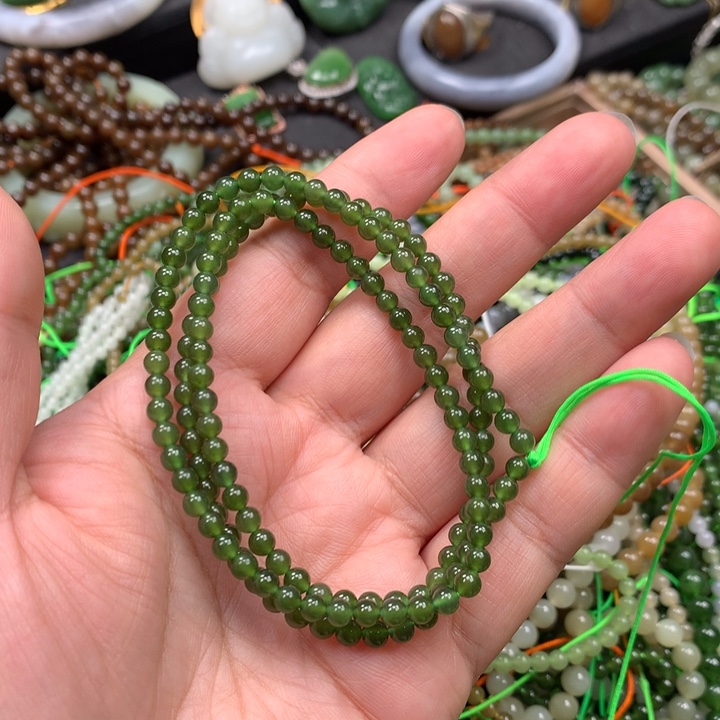 和田玉未镶嵌手链21