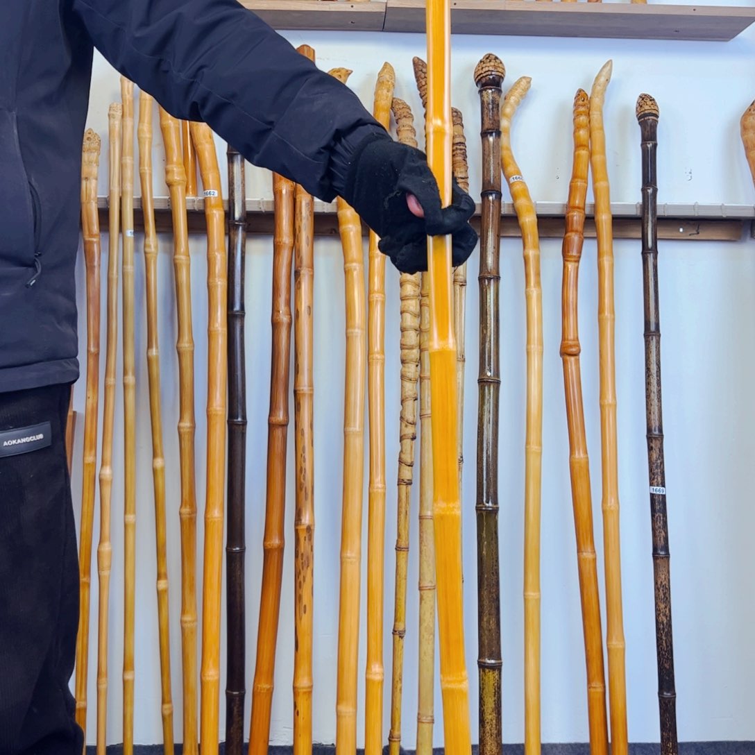 1665玉竹杖登山杖手持拐棍