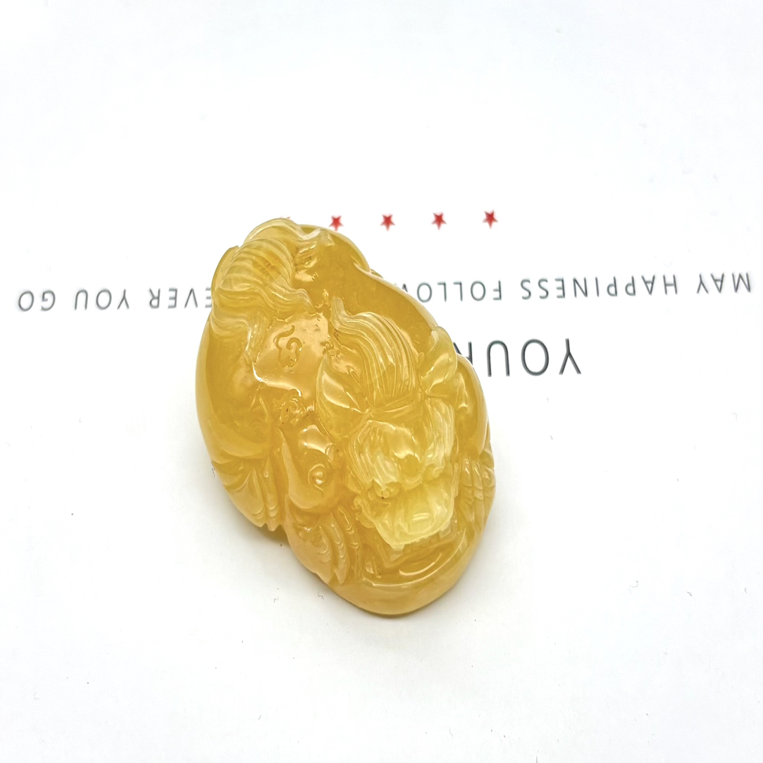 蜜蜡貔貅吊坠手把件 