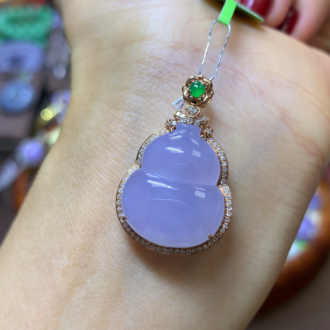 【闪购商品】翡翠颈饰18K金镶嵌翡翠